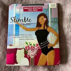 SlimMe by MeMoi Braless Bodysuit With Brief Shapewear